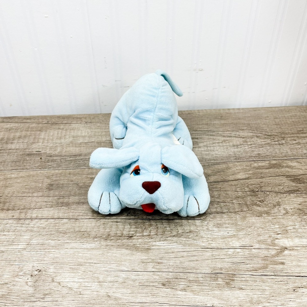 VINTAGE 1985 PRESTIGE TOY OFF WHITE PUPPY DOG PLUSH
